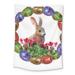 Easter Eggs Rabbit Celebration Medium Tapestry by Sapixe