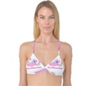 Long distance lover - Cute Unicorn Reversible Tri Bikini Top View1