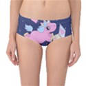 Long distance lover - Cute Unicorn Mid-Waist Bikini Bottoms View1