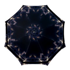 Cosmos Kaleidoscope Art Pattern Golf Umbrellas by Sapixe