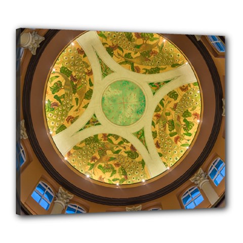 Gaylord Palms Hotel Dome Painted Canvas 24  X 20  by Sapixe