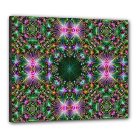 Kaleidoscope Digital Kaleidoscope Canvas 24  X 20  by Sapixe