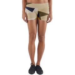 Fabric Textile Texture Abstract Yoga Shorts by Sapixe