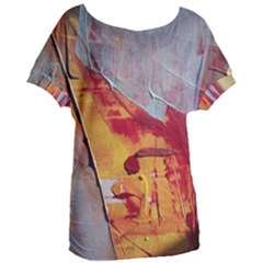 Painting Macro Color Oil Paint Women s Oversized Tee by Sapixe