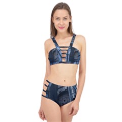 Graphic Design Background Cage Up Bikini Set by Sapixe