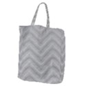 White Fabric Pattern Textile Giant Grocery Tote View2