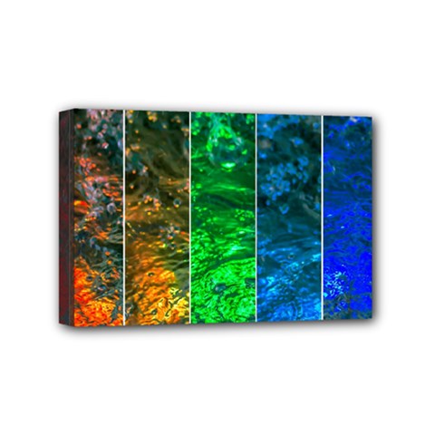 Rainbow Of Water Mini Canvas 6  X 4  by FunnyCow