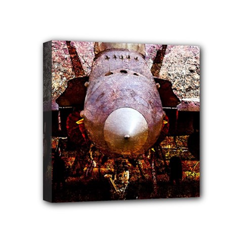 The Art Of Military Aircraft Mini Canvas 4  X 4  by FunnyCow