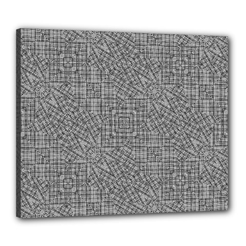 Linear Intricate Geometric Pattern Canvas 24  X 20  by dflcprints