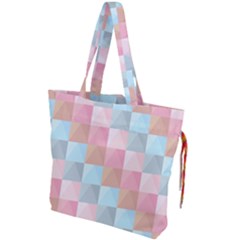 Abstract Pattern Background Pastel Drawstring Tote Bag by Nexatart