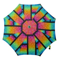 Background Colorful Abstract Hook Handle Umbrellas (small) by Nexatart