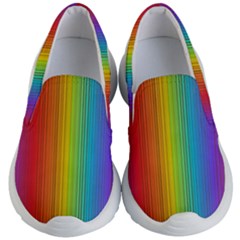 Background Colorful Abstract Kid s Lightweight Slip Ons by Nexatart