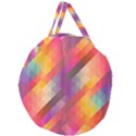 Abstract Background Colorful Pattern Giant Round Zipper Tote View2