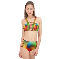 Abstract Spiral Art Creativity Cage Up Bikini Set by Nexatart