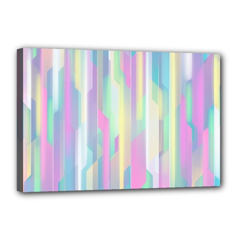 Background Abstract Pastels Canvas 18  X 12  by Nexatart