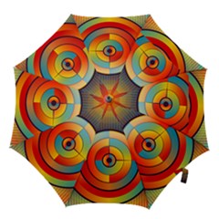Background Colorful Abstract Hook Handle Umbrellas (small) by Nexatart