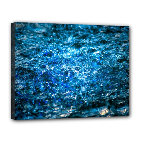 Water Color Blue Canvas 14  X 11  by FunnyCow