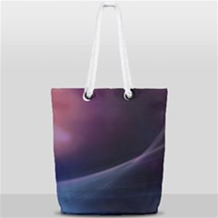 Abstract Form Color Background Full Print Rope Handle Tote (small) by Nexatart