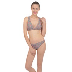 Background Abstract Colorful Classic Banded Bikini Set  by Nexatart