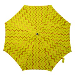 Yellow Background Abstract Hook Handle Umbrellas (medium) by Nexatart