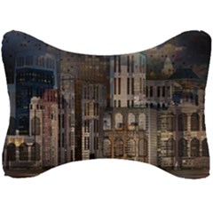 Architecture City Home Window Seat Head Rest Cushion by Nexatart
