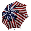 American Usa Flag Vertical Hook Handle Umbrellas (Small) View2