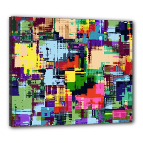 Color Abstract Background Textures Canvas 24  X 20  by Nexatart