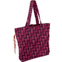 Fabric Pattern Desktop Textile Drawstring Tote Bag View2