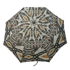 Fabric Textile Abstract Pattern Folding Umbrellas by Nexatart
