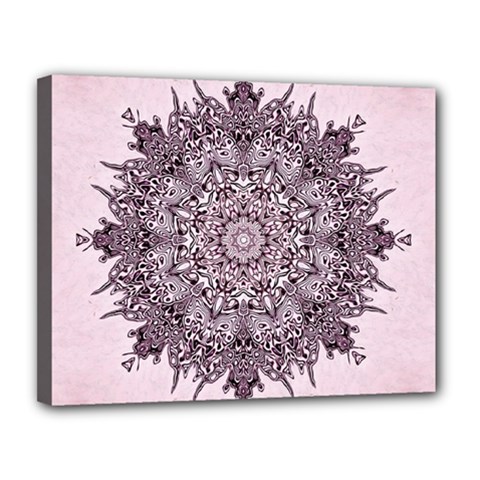 Mandala Pattern Fractal Canvas 14  X 11  by Nexatart