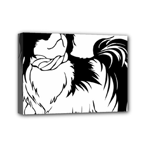 Animal Canine Dog Japanese Chin Mini Canvas 7  X 5  by Sapixe