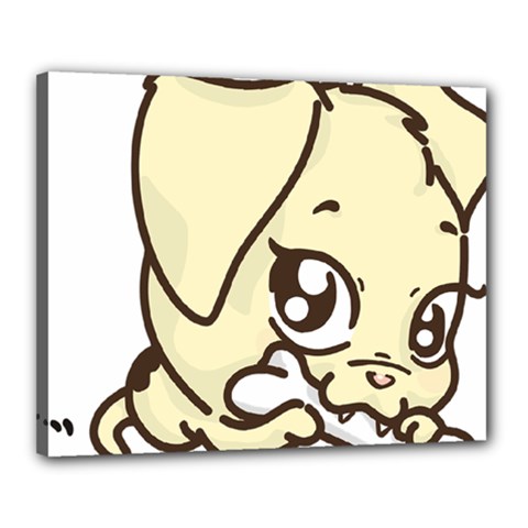 Doggy Dog Puppy Animal Pet Figure Canvas 20  X 16  by Sapixe