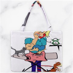 Housewife Multitasking Woman Mini Tote Bag by Sapixe