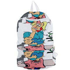 Housewife Multitasking Woman Foldable Lightweight Backpack by Sapixe