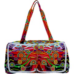 Colorful Artistic Retro Stringy Colorful Design Multi Function Bag	 by flipstylezfashionsLLC