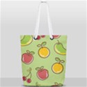 Seamless Pattern Healthy Fruit Full Print Rope Handle Tote (Small) View1