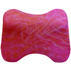 Pink Background Abstract Texture Head Support Cushion by Nexatart