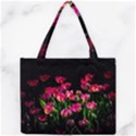 Pink Tulips Dark Background Mini Tote Bag View1
