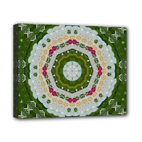 Fantasy Jasmine Paradise Love Mandala Canvas 10  X 8  by pepitasart