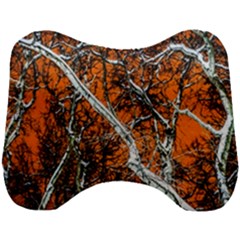 Red Night Of Winter Head Support Cushion by FunnyCow