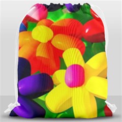 Toy Balloon Flowers Drawstring Bag (large) by FunnyCow