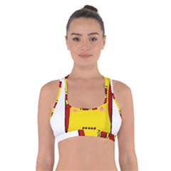 Kawaii Cute Tennants Lager Can Cross Back Sports Bra by CuteKawaii1982
