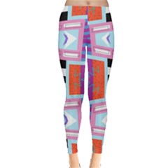 Mirrored Distorted Shapes                                    Leggings by LalyLauraFLM