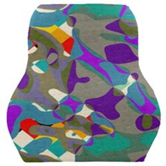 Blue Purple Shapes                                 Car Seat Back Cushion by LalyLauraFLM