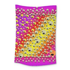 Festive Music Tribute In Rainbows Small Tapestry by pepitasart