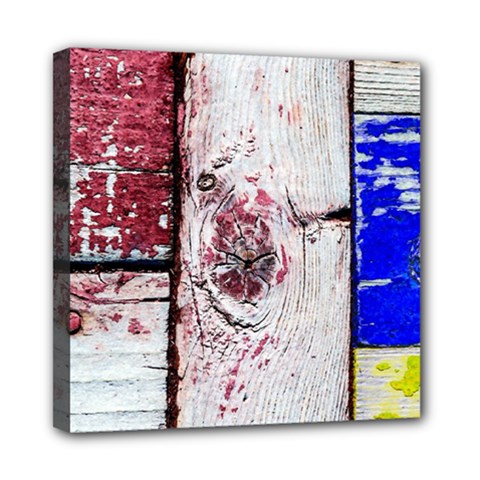 Abstract Art Of Grunge Wood Mini Canvas 8  X 8  by FunnyCow