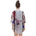 Abstract Art Of Grunge Wood Open Front Chiffon Kimono View2