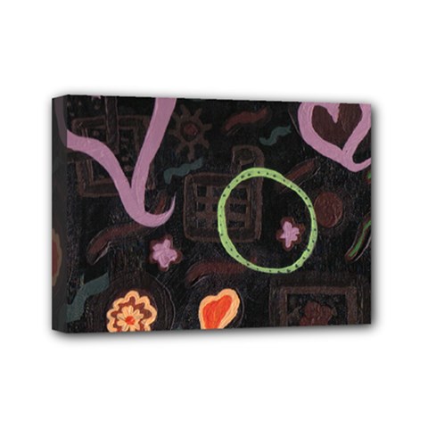 Hearts Mini Canvas 7  X 5  by snowwhitegirl