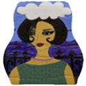 Girl By The Sea Car Seat Velour Cushion  View1