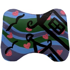 Two Houses Head Support Cushion by snowwhitegirl